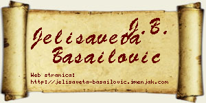 Jelisaveta Basailović vizit kartica